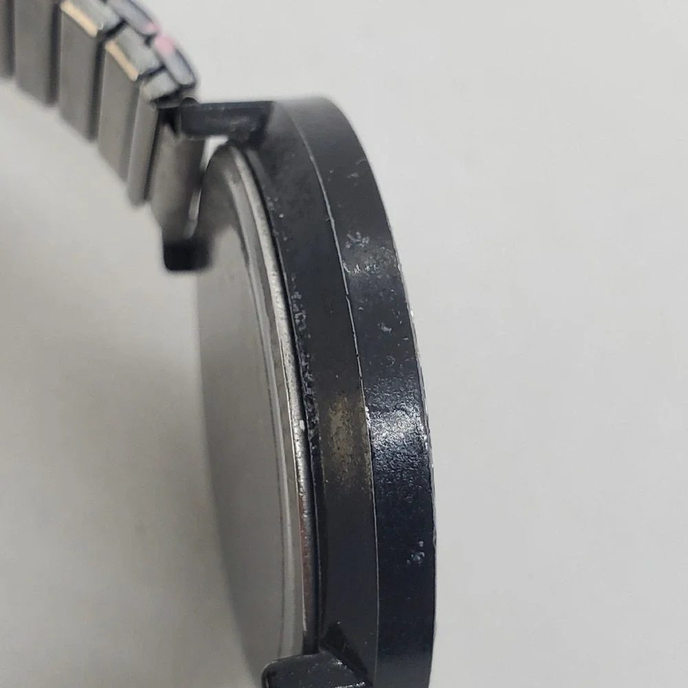 Women's Twinkle Watch 40MM Black Dial Case Black Stretched Band‎ 6
